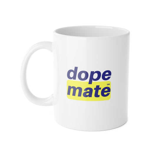 White Ceramic Mug 11oz DOPEMATE